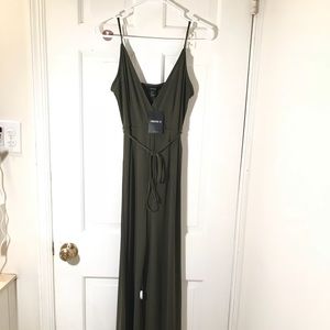NWT Forever 21 Olive Jumpsuit